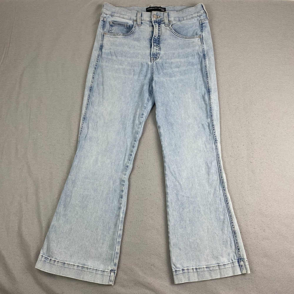 Veronica Beard womens Carson Ankle Flare High Rise Jeans 31x28 everest Wash